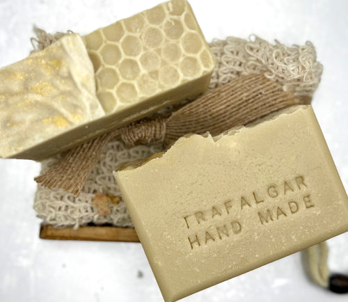 Luxury Goat Milk Soap -  Eucalyptus, Honey & Lime