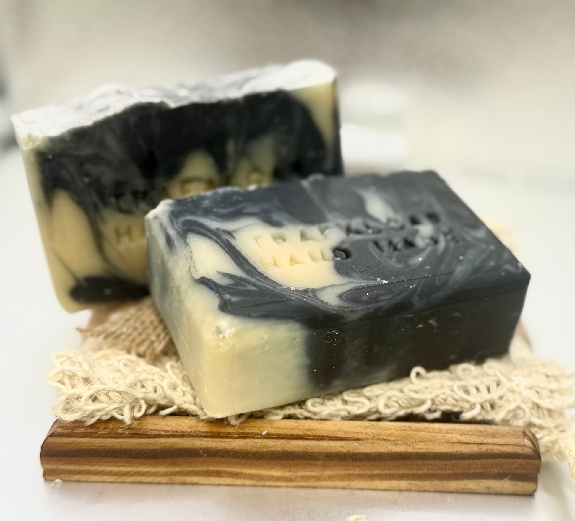 Luxury Goat Milk Soap - Rosemary, Mint & Charcoal