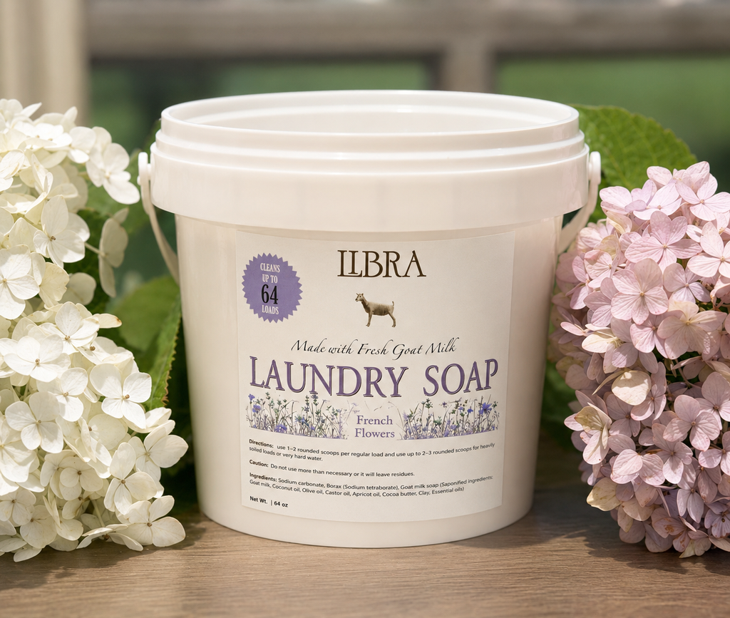 Goat Milk Laundry Soap - French Flowers - 64 oz - approximately 64 loads