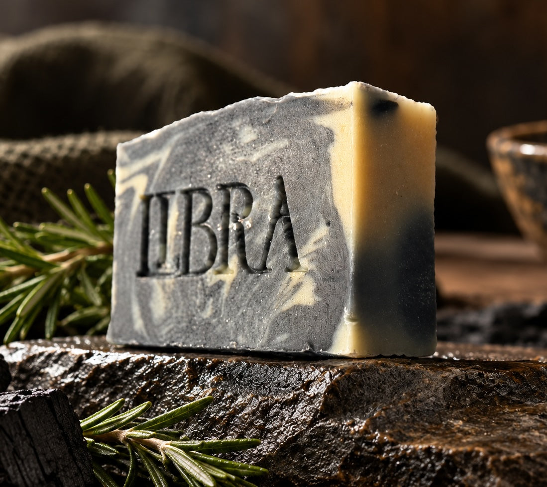 Jardin Noir | Rosemary Mint & Charcoal Goat Milk Soap - 5.5 oz